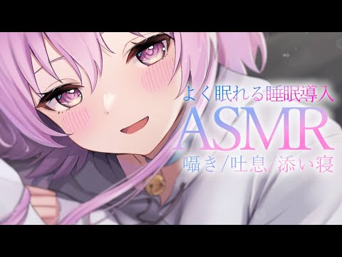 【ASMR】あなたと沢山お話がしたい！耳元で囁き 吐息 添い寝  Healing Whispering/Deep Sleep【鮪夢るむね/らいとあっぷ】