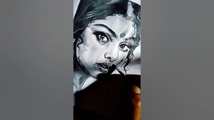 My pencil drawing process from start to finish✨✨ Realism Portrait #charcoaldrawing #pencilshading