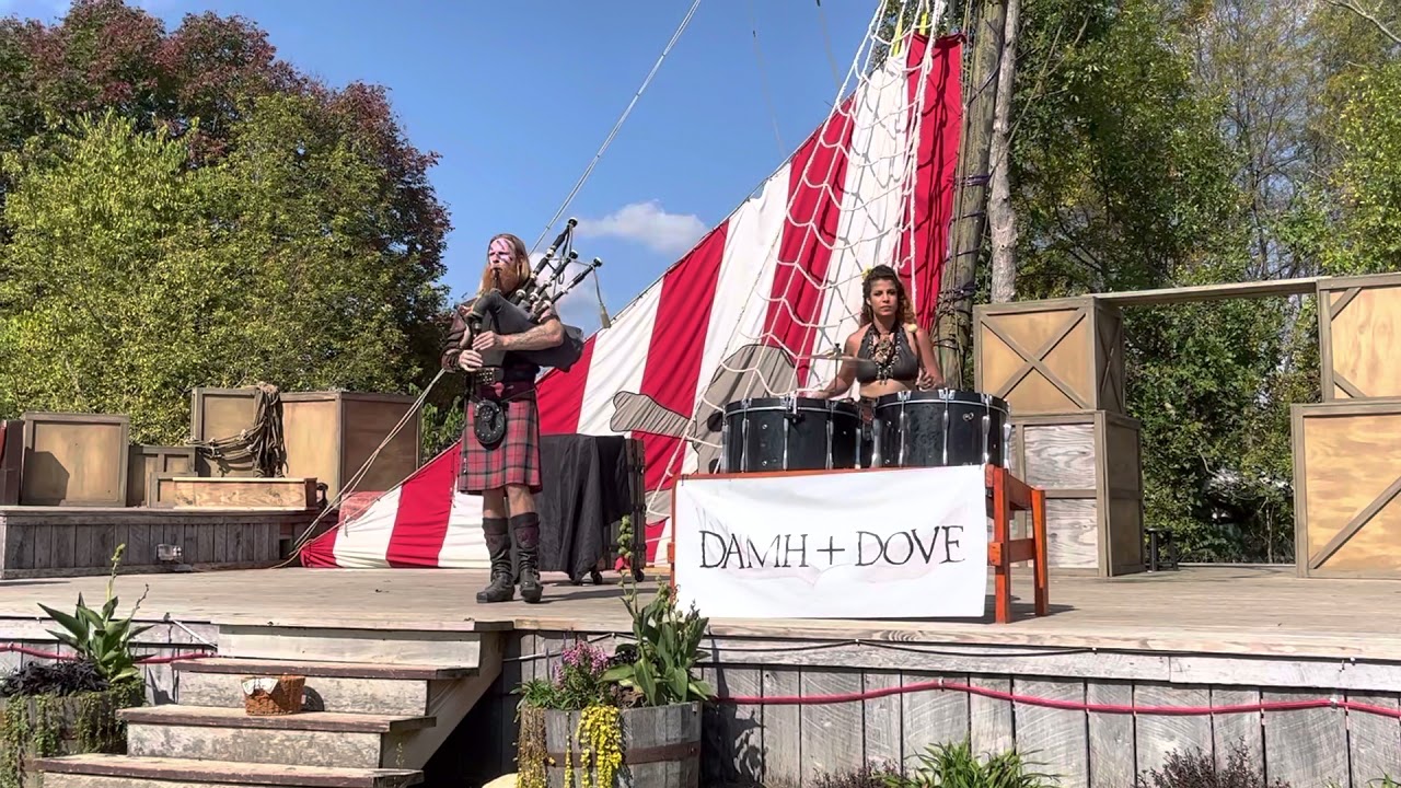 DAMH and Dove ORF Viking Weekend. Bagpipe and Drums! YouTube