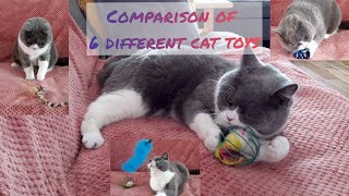 Comparison of 6 cat toys - which toy is more entertaining British Shorthair by Furry Friend Coco 1,069 views 2 years ago 5 minutes, 12 seconds