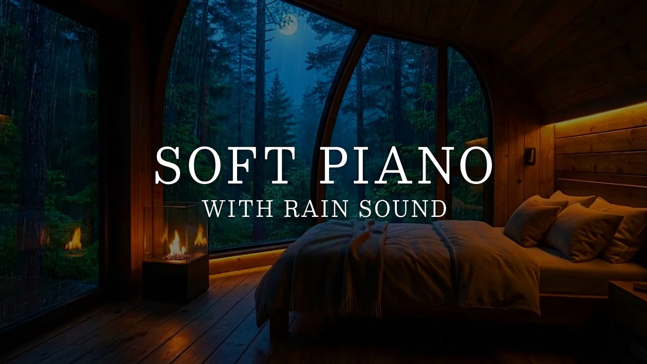 Relaxing Piano with Rain Sounds 🌧️ Deep Rest On Rainy Day Calm the Mind & Body, Meditation 🔥