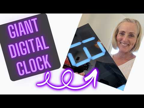 Big LED Wall Clock with Remote | Full Setup Walk-Through