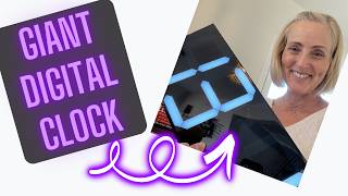 Big Led Wall Clock With Remote Full Setup Walk-Through