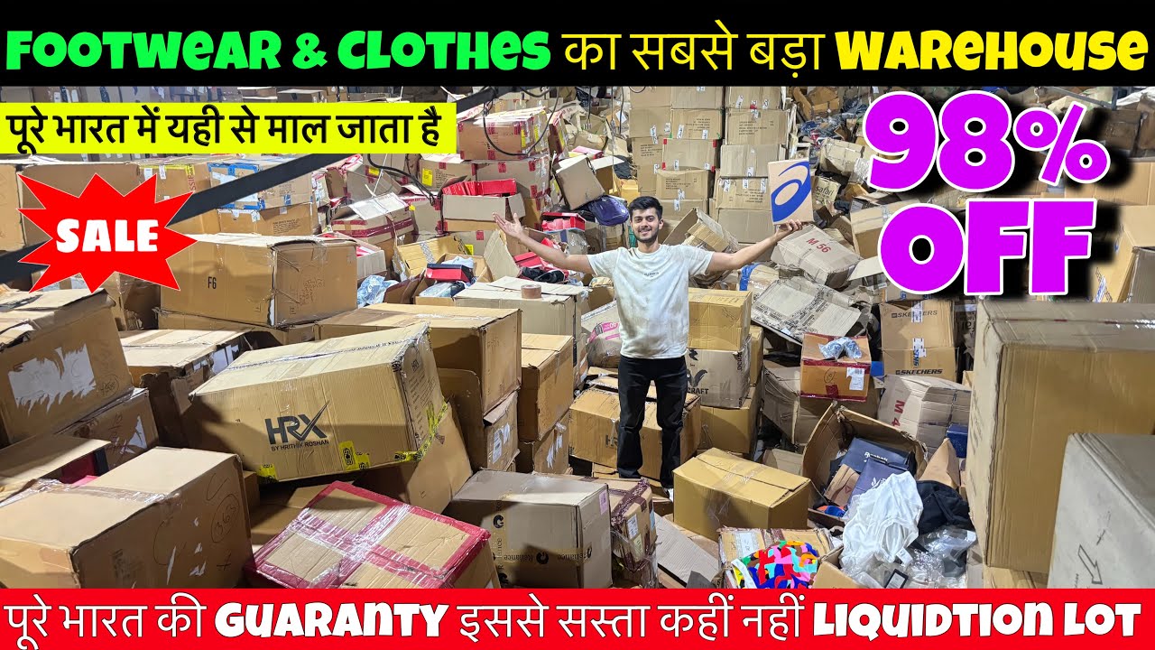 BIGGEST WAREHOUSE IN INDIA || UPTO 95% OFF || Complete Tour || Branded Factory Sale Bhilwara
