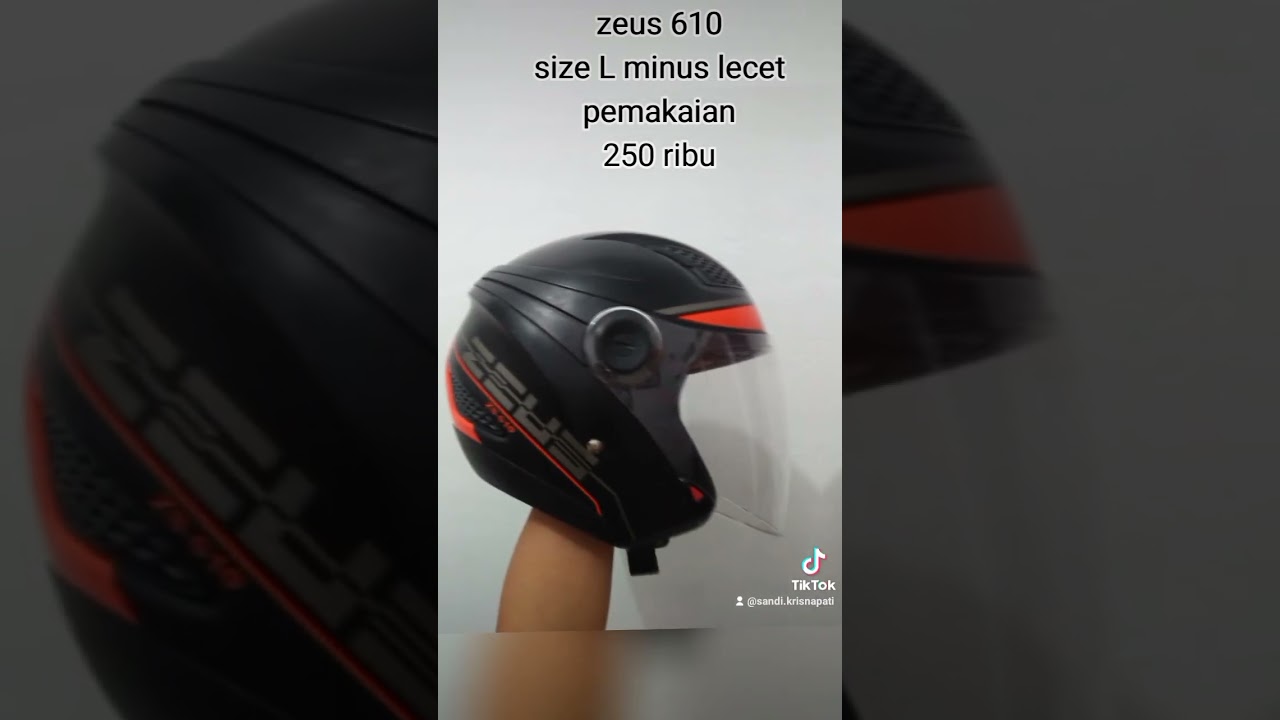 zeus 610 size L minus lecet pemakaian 