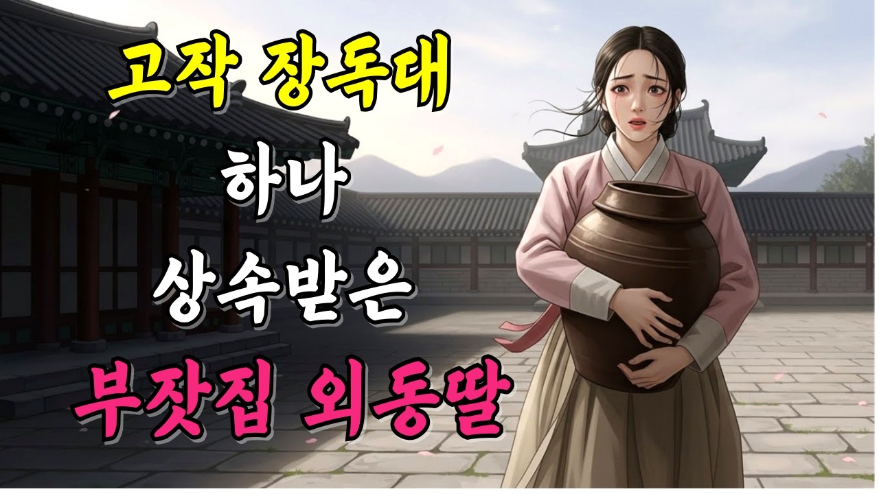부잣집 전 재산, 외동딸 몫은… 장독대 하나였다 l 야담,민담,신화,전설,옛이야기,조선시대이야기