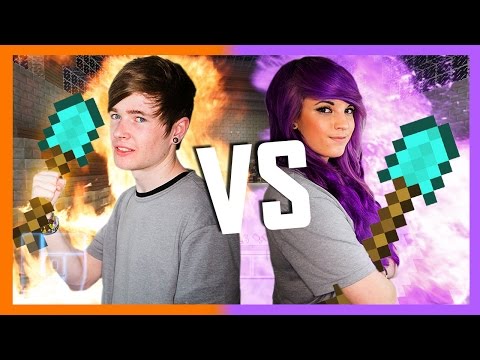 DanTDM v AshleyMarieeGaming - Round 2 - Minecraft: 1v1  DanTDM v AshleyMarieeGaming - Round 2 - Minecraft: 1v1