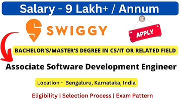 Swiggy Off Campus Drive 2024/2025 | SDE Hiring | Remote Job | Java/Go Developer | Apply Now!