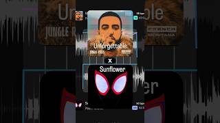 Unforgettable x Sunflower 🕸️ #musicmix #spiderverse #milesmorales #sunflower #postmalone #swaelee