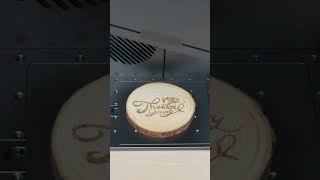 Wooden Coaster Engraving – 20W Laser Marking Machine