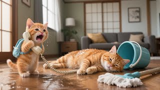 Download Lagu Ginger Kitten Tries to Save Mama Cat After She Collapses from Hard Work 😿💔 MP3 Download Lagu Ginger Kitten Tries to Save Mama Cat After She Collapses from Hard Work 😿💔 MP3