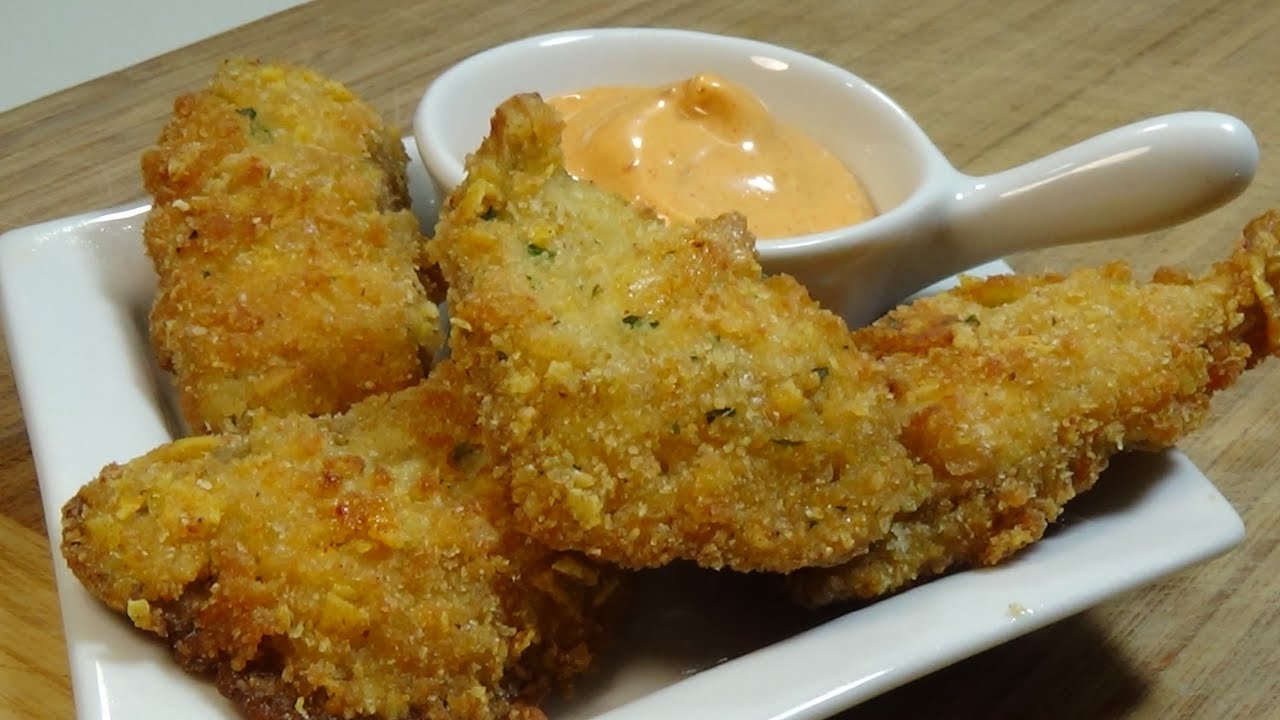 SETAS EMPANADAS Y ALGUNA SALSA