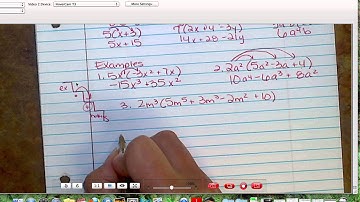 8.6 Multiplying Polynomials (Distributing)