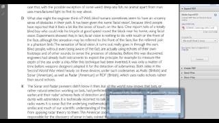 This video demonstrates how to use skimming and scanning your
advantage on the exam. one important focus of is demonstrate we can
match k...