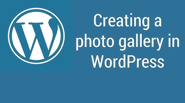 Creating a photo gallery in WordPress