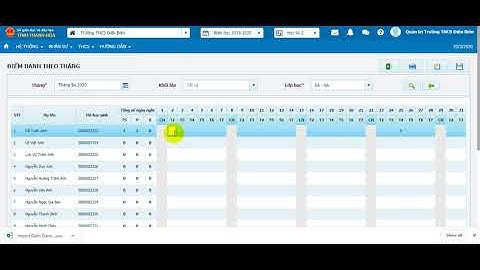 10. Hướng dẫn quản lý điểm danh học sinh