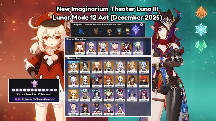 New Imaginarium Theater Lunar Mode Act 1 - Act 12 (December 2025) - Genshin Impact Luna 3