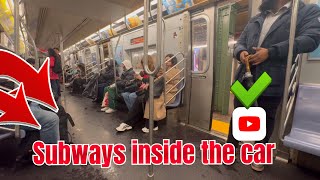 Subways. Inside the car#video  #shortvideo #travel #trending #train #youtube #subway #people #yt