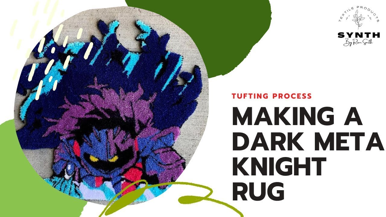 Meta Knight Rug Making a Rug with ME | Dark Meta Knight TUFTDARK META KNIGHT - YouTube