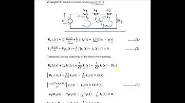 Control system\Lecture 3\ Mathematical Model \ Part 3\ Example No.2