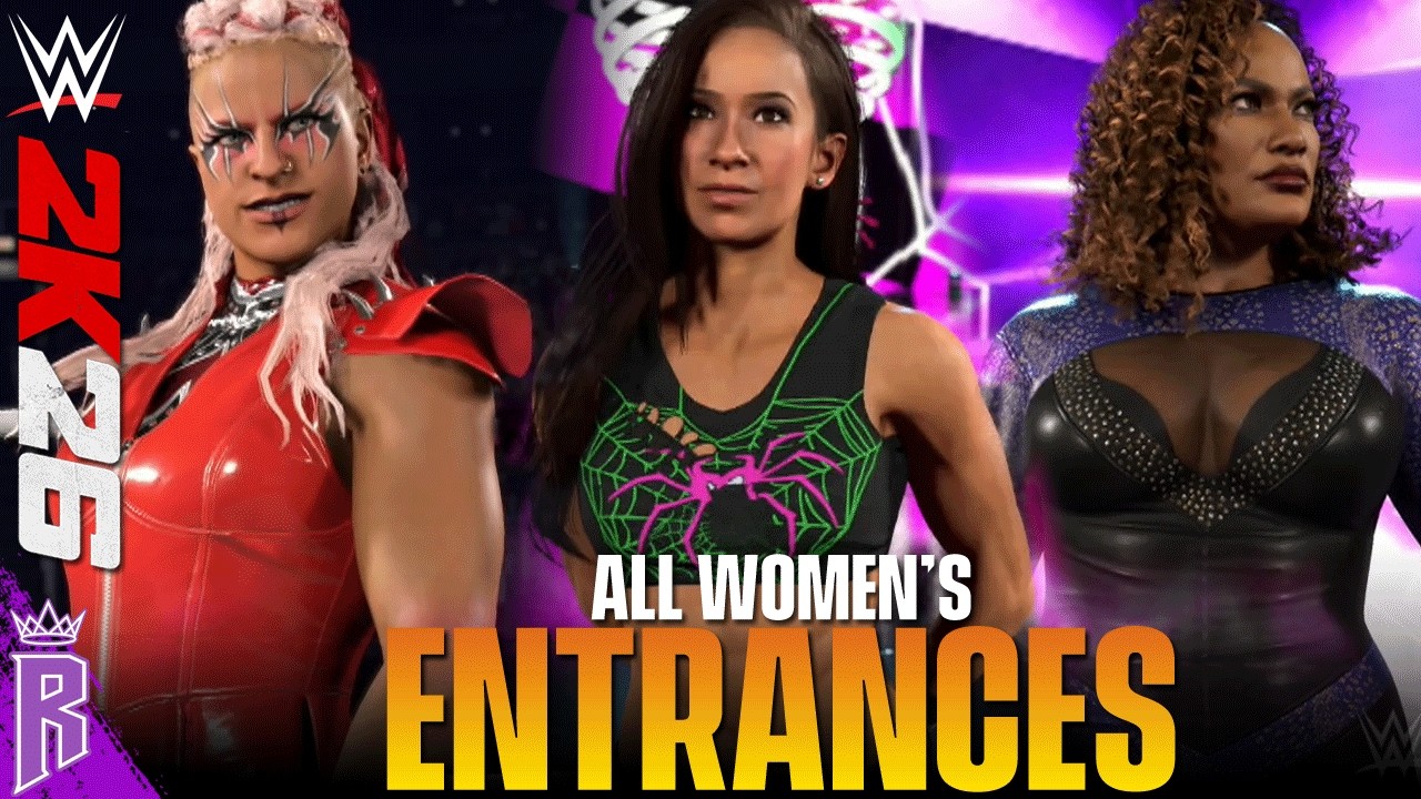 WWE 2K26: All Women's Entrances #WWE2K26