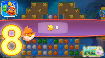 Fishdom: Gameplay Walkthrough Part 8 - Hard Level (iOS, Android)