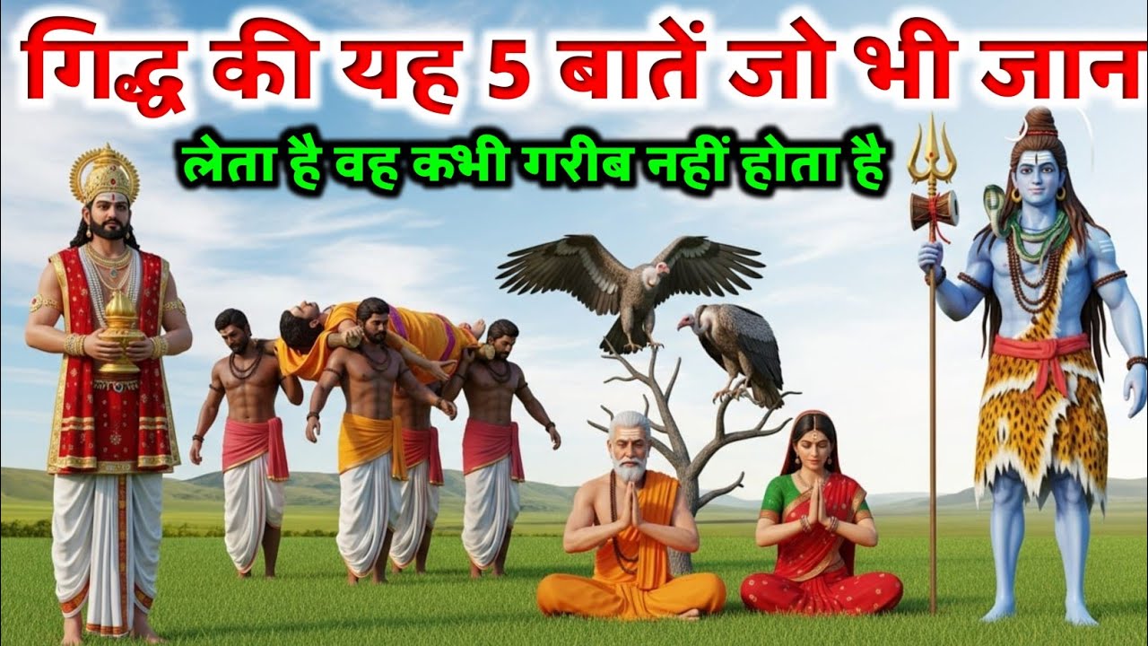 भगवान शिव ने बताया कि एकबार बूढ़े गिद्ध की यह 5 बातें जो भी जान लेता है वह कभी गरीब नहीं होता है 