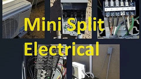 How To Run Electrical Wiring to a Mini Split (Connecting Breaker Disconnect Conduit 230/115 volts)