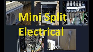 How To Run Electrical Wiring to a Mini Split (Connecting Breaker Disconnect Conduit 230/115 volts)