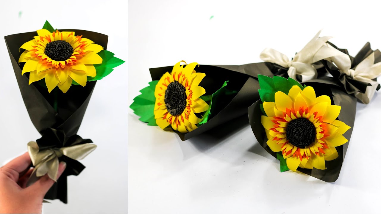 Craft Paper Sunflower Bouquet: Adding Life and Color to Cards