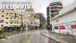 Morning Rain in Tel Aviv • Driving in Israel 🇮🇱