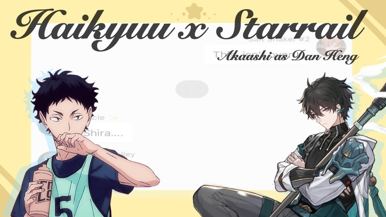 Akaashi as Dan Heng | Starrail x Haikyuu | Part 1