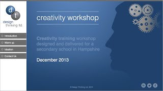 Design Thinking - Creativity Workshop 1