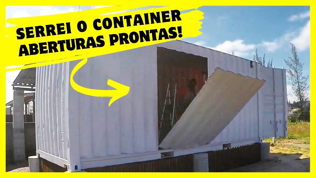 Passei a serra na casa container - Ep.11