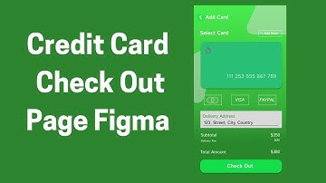 UI Design Challenge | Daily UI Part 002 | Credit Card Check Out Page  #uidesign #figma