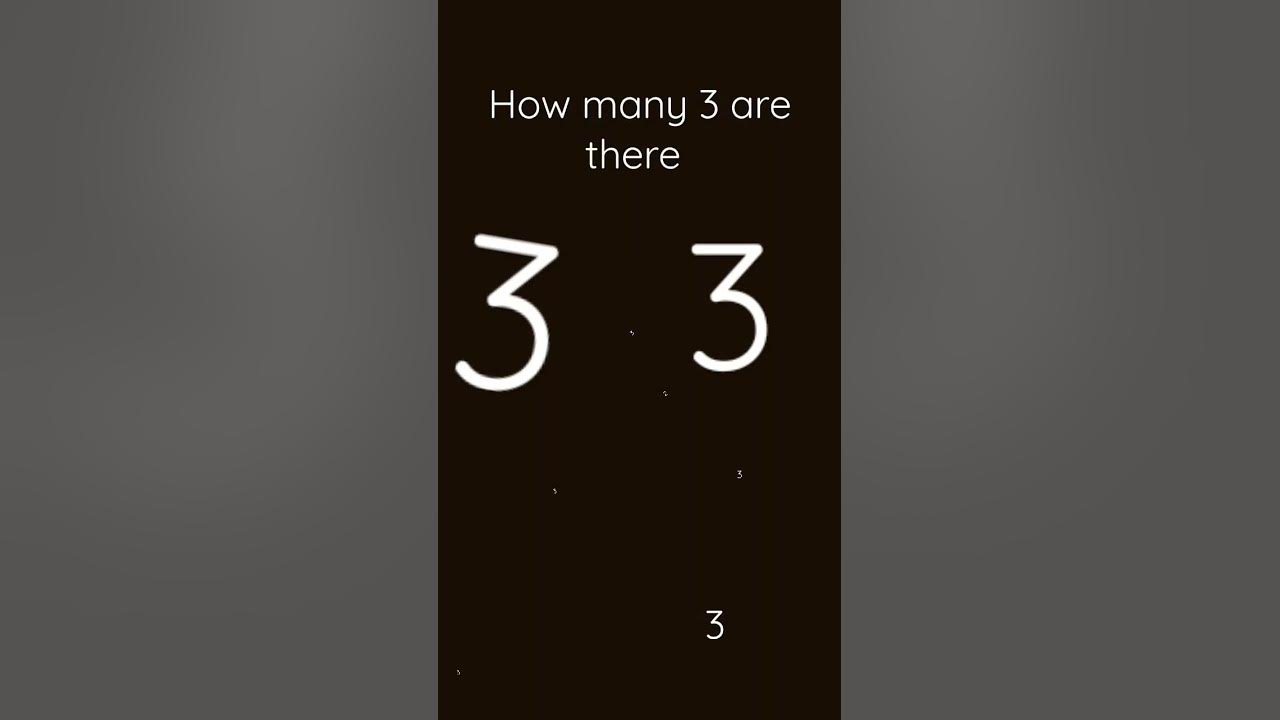 how-many-3-are-there-shorts-tiktok-edit-youtube