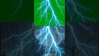Realistic Lightning VFX Green Screen #shorts #shortsfeed #ytshorts