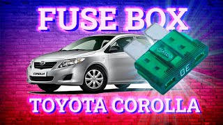 Toyota Corolla / Auris (2007-2013) fuse box digrams