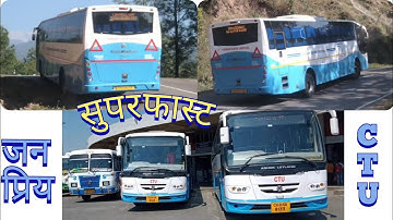 Extremely Aggressive Chandigarh Transport Undertaking Bus in Hills#ctu