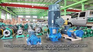 CYL series vertical pipeline pumps - pre-shipment display