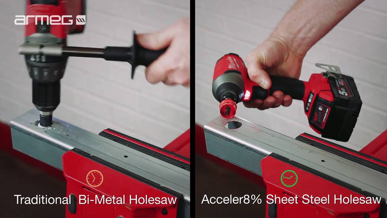 Armeg Acceler8% Sheet Steel Holesaws 