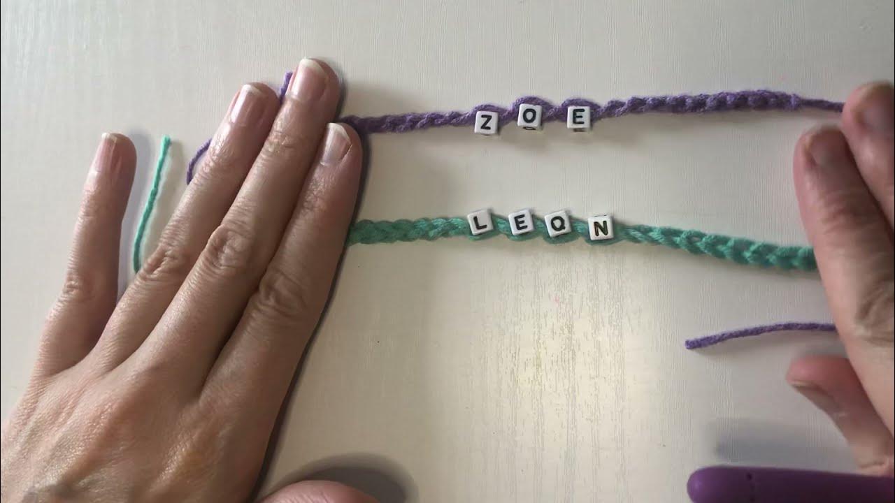 For Zoë How to Crochet a bracelet with beads YouTube