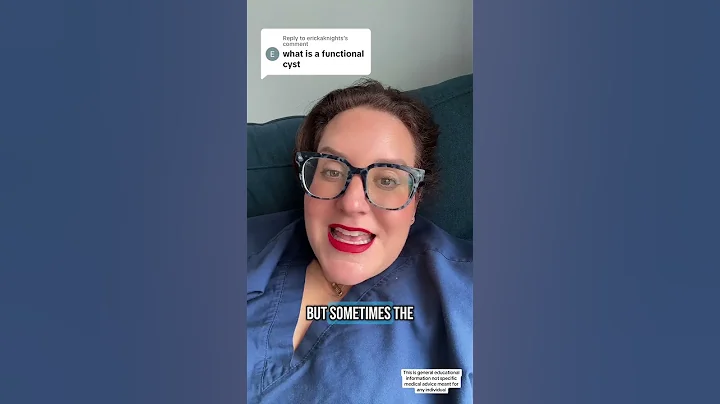 Functional cysts: The ovarian cyst that your other docs tell you need GYN follow up * This is