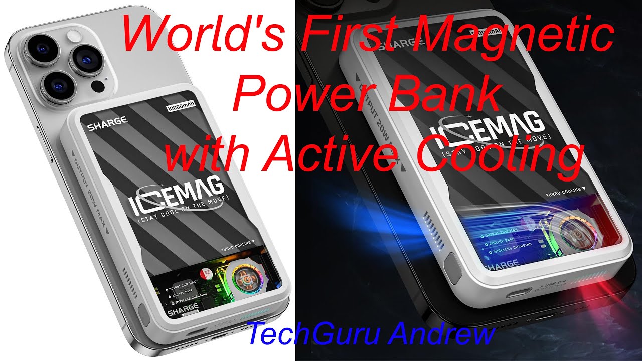 SHARGE ICEMAG World's First Magnetic Power Bank with Active