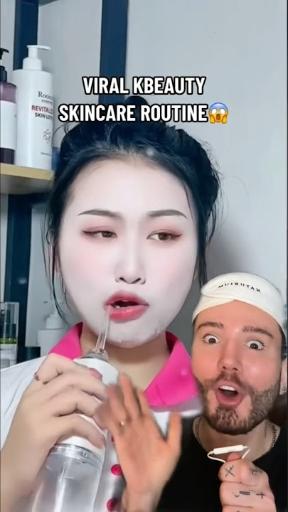 CRAZY KBEAUTY SKINCARE ROUTINE!😱(follow for more!💗) #beauty #skincare #skincareroutine #skin #hair