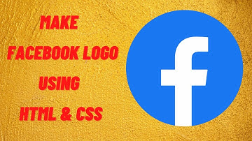 Making Facebook logo with HTML & CSS || Tutorial video