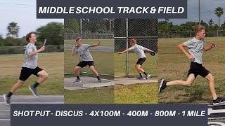 MIDDLE SCHOOL TRACK AND FIELD - 1ST TIME EVER COMPETING IN THESE EVENTS