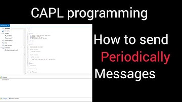 How to send periodically message on CANoe || CANoe || CAPL Programming