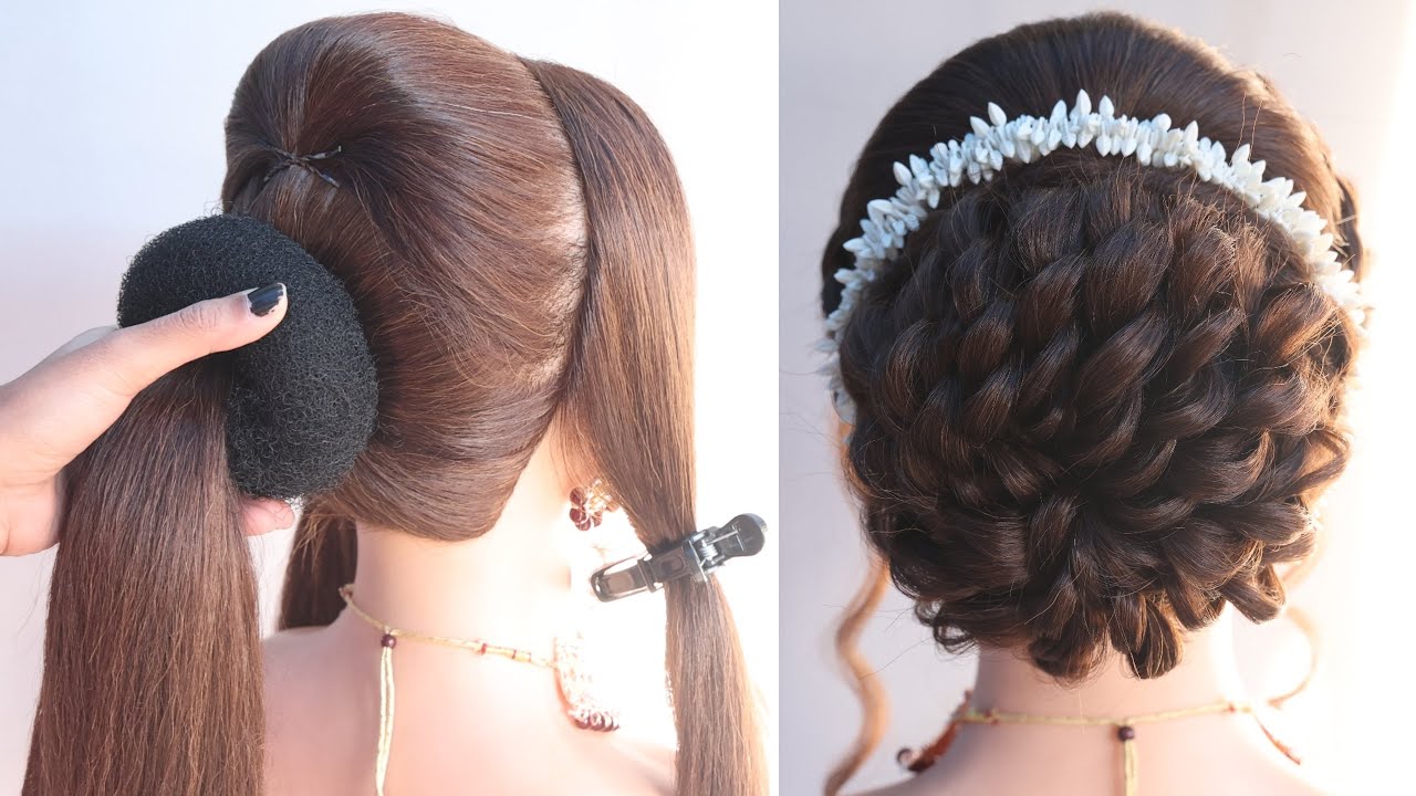 Best 31 Braided Bun Hairstyles For Brides-To-Be! | Bridal hair buns, Indian bun  hairstyles, Braided bun hairstyles