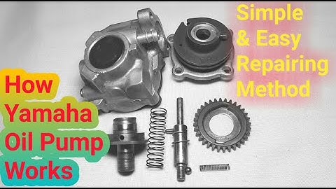 How Yamaha 2 Stroke Oil Pump Works | Yamaha Oil Pump Repairing Method With  Logic